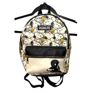 Peanuts Snoopy and Woodstock Patterned Backpack